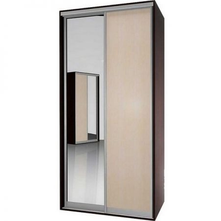 Шкаф-купе Мебелайн-1, 2 дверный с зеркалом